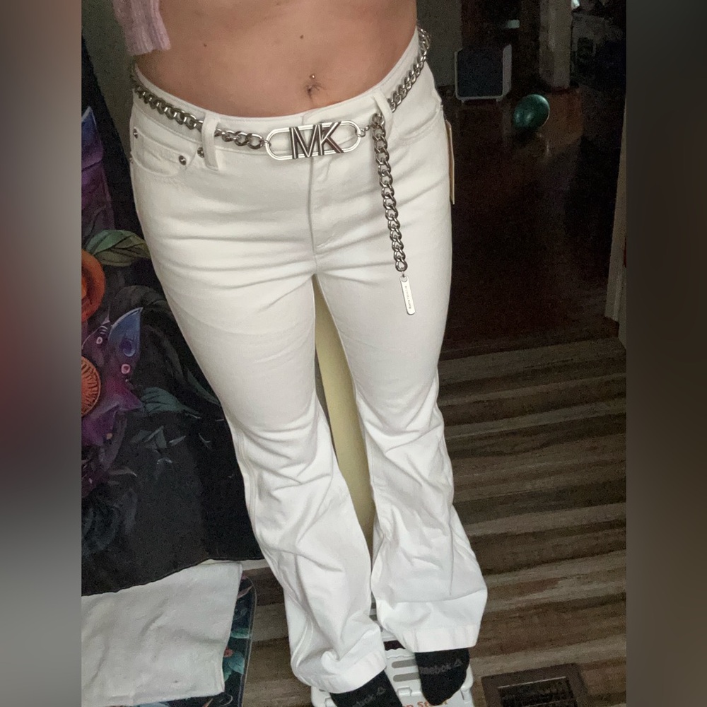 Brand new white flare Micheal Kors jeans